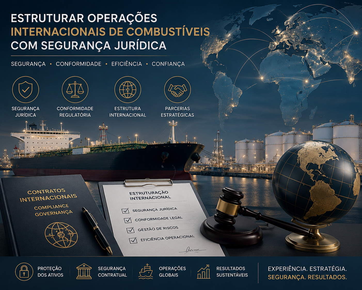 Operações internacionais de combustíveis com segurança jurídica