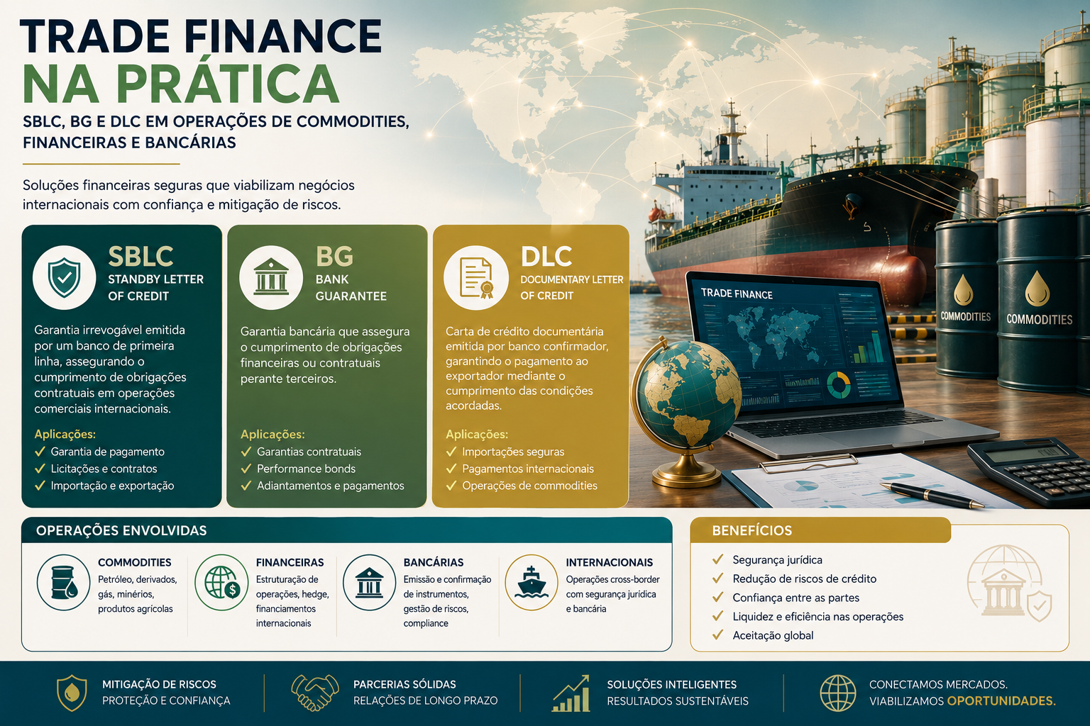 Trade Finance na prática — SBLC, BG e DLC